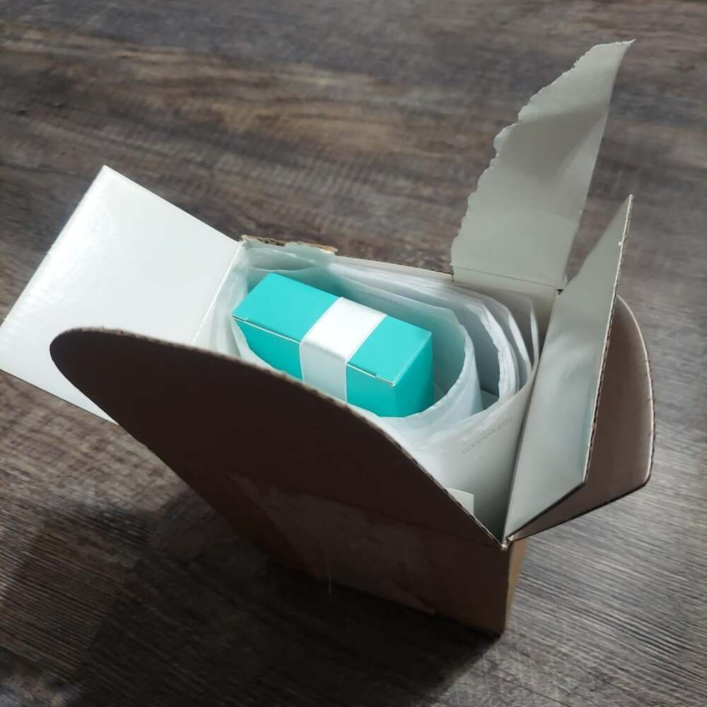 Tiffany & Co. Silver Polishing Cloth Gift Set Original Box Ribbon Tissue Invoice - Picture 5 of 6